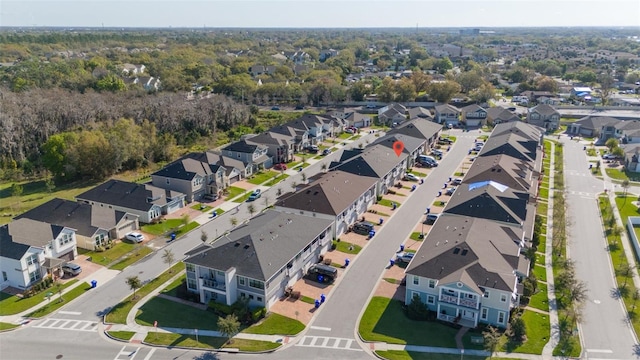 bird's eye view with a residential view