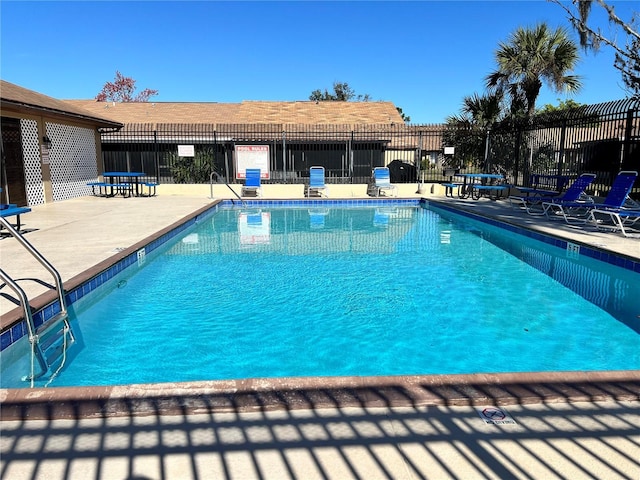 view of pool with a patio