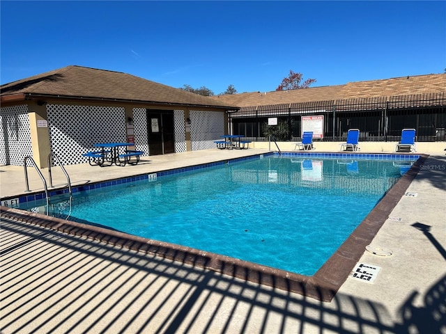 view of pool with a patio