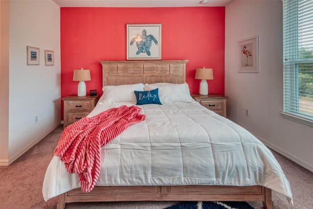 bedroom featuring carpet floors