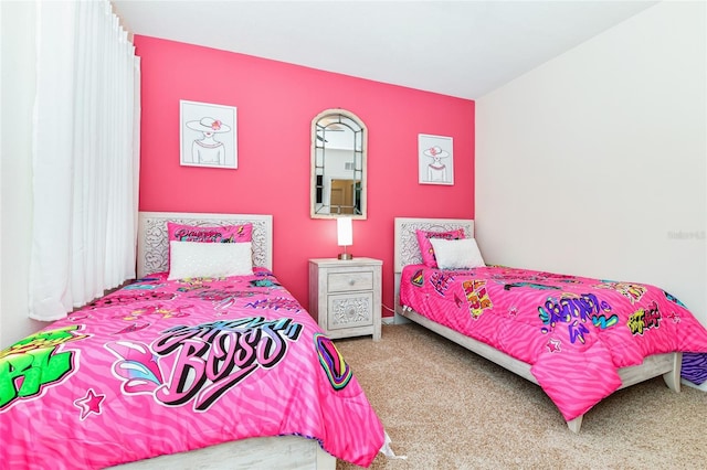 bedroom featuring carpet floors