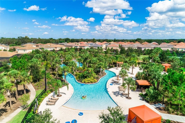 view of pool with a patio