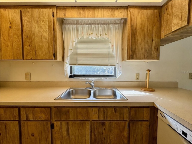 kitchen featuring sink and dishwasher