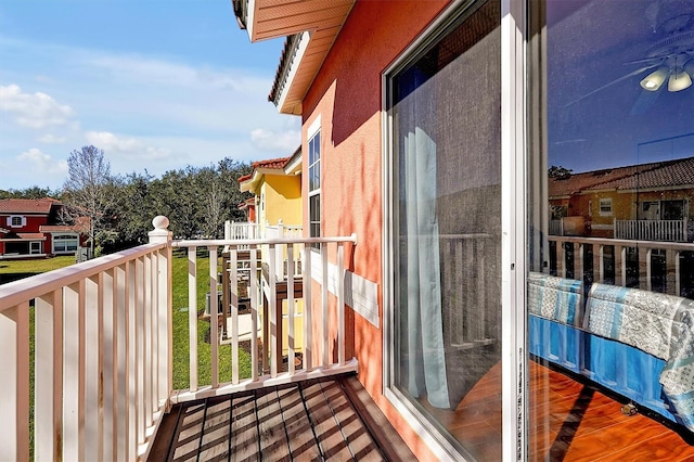 view of balcony