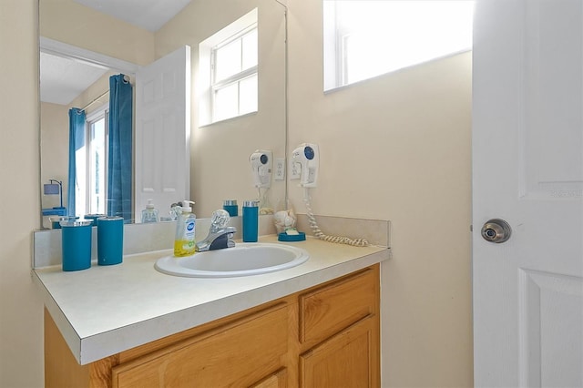 bathroom featuring vanity