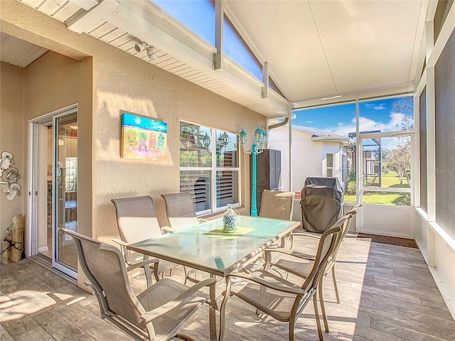 view of sunroom / solarium