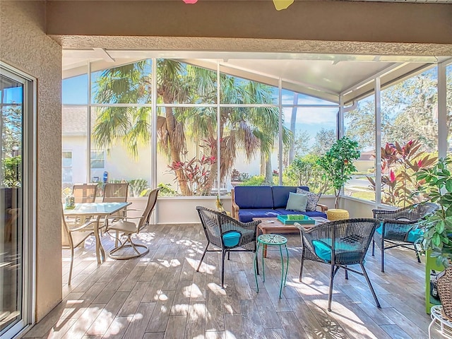 sunroom featuring plenty of natural light