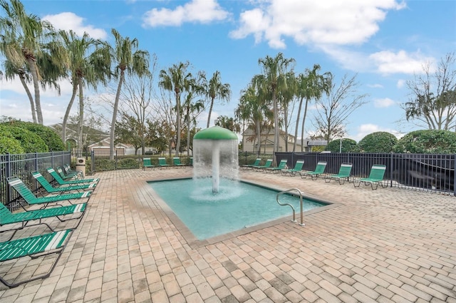 view of pool with a patio area