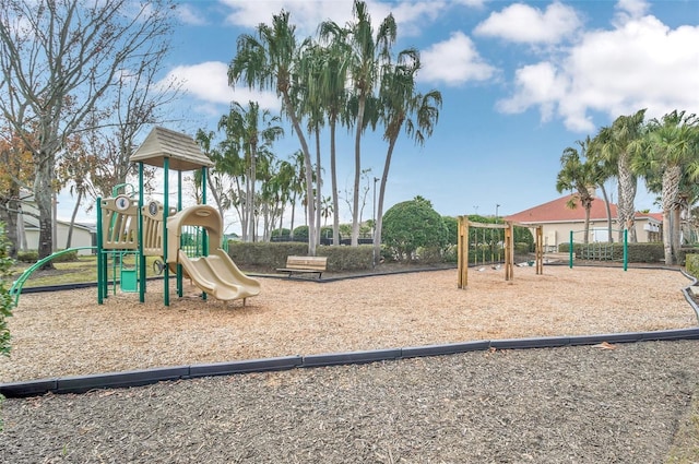 view of jungle gym