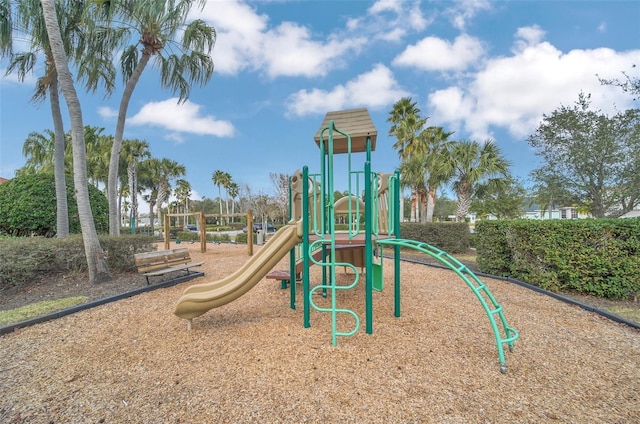 view of jungle gym