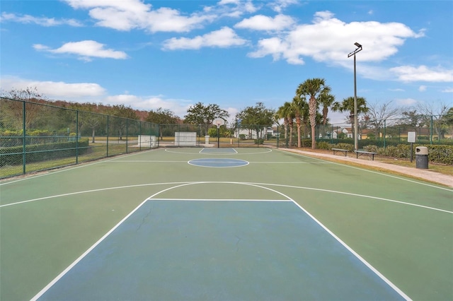 view of sport court