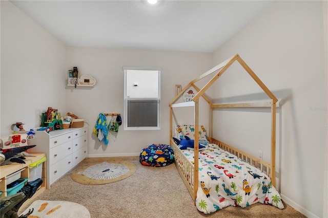 bedroom featuring carpet flooring