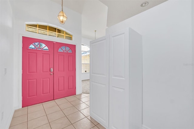 view of tiled entryway