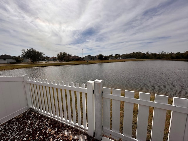 view of water feature