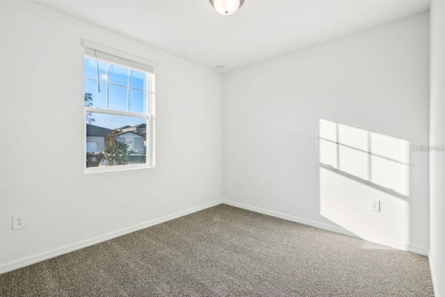 view of carpeted empty room