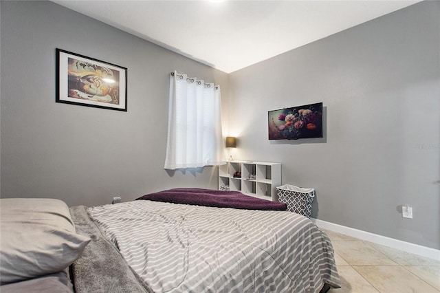 view of tiled bedroom