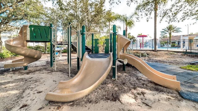 view of jungle gym