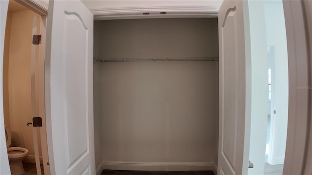 view of closet