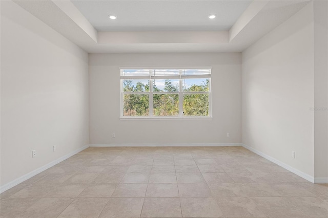 view of tiled spare room