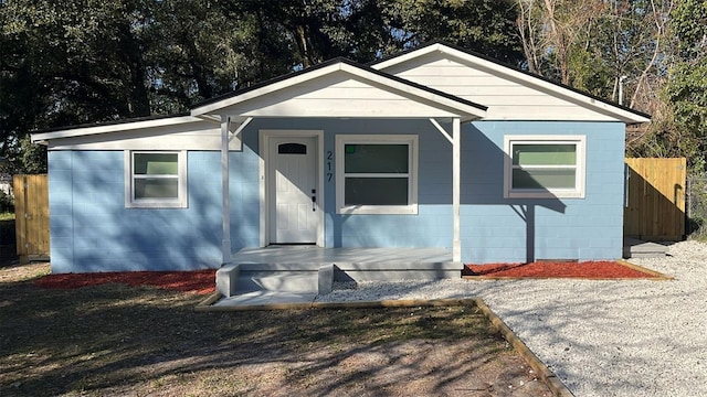 view of bungalow-style house