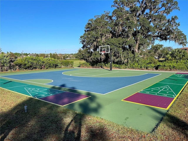 view of sport court with community basketball court