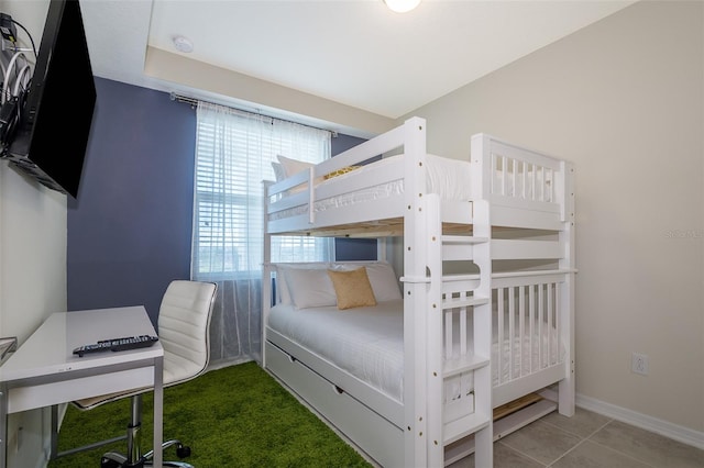 view of tiled bedroom