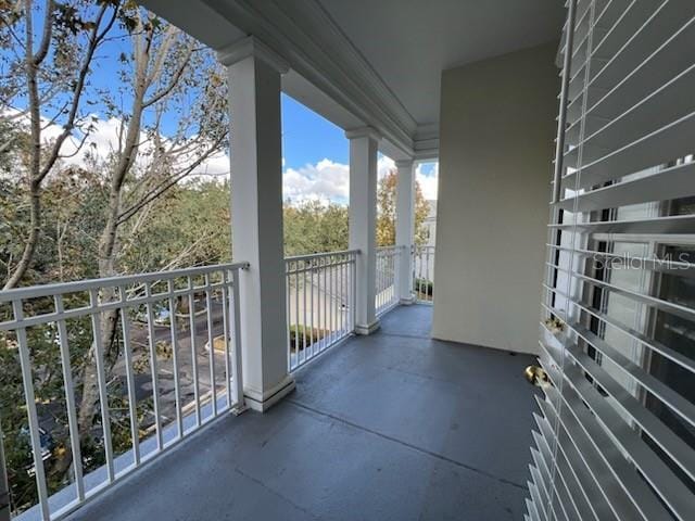 view of balcony