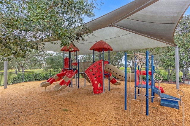 view of jungle gym