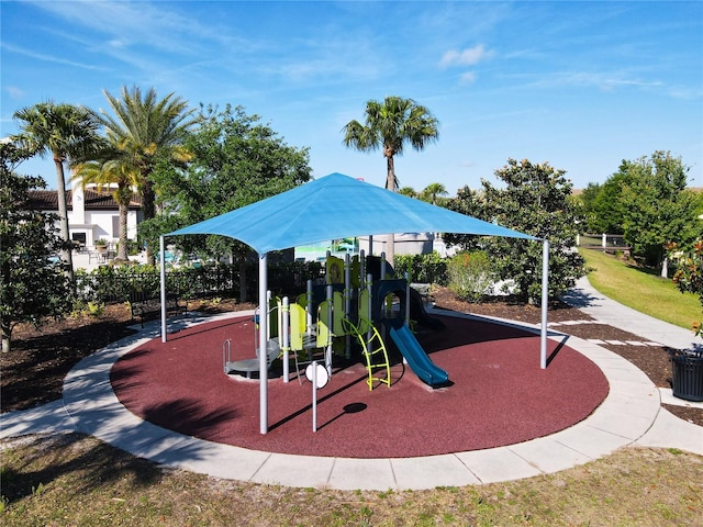 view of jungle gym