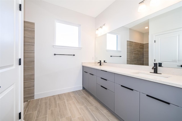 bathroom with vanity