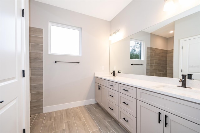 bathroom with vanity