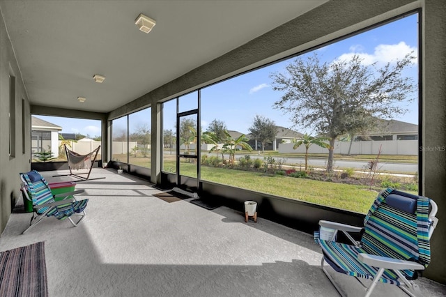 sunroom / solarium with a wealth of natural light