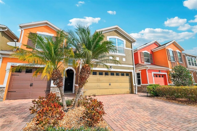 view of front of house featuring a garage