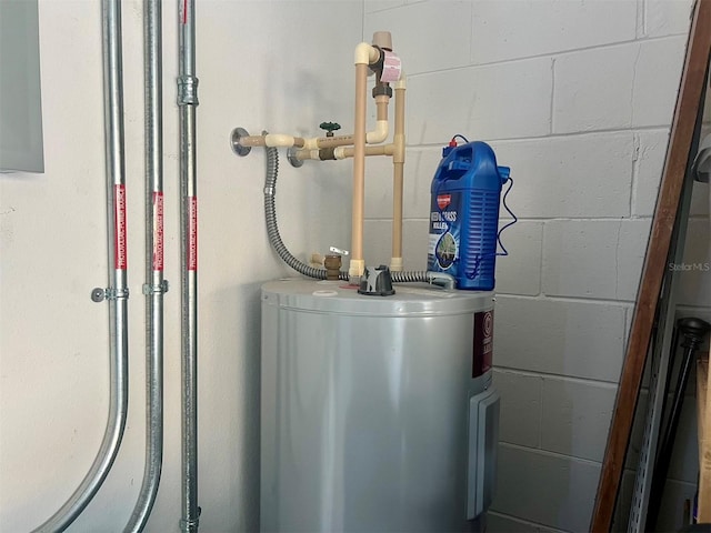 utilities featuring electric water heater