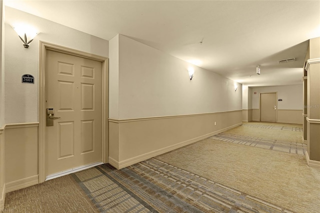 interior space with carpet floors