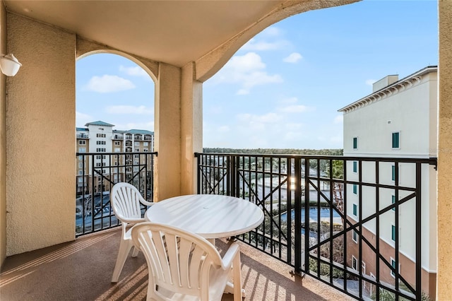 view of balcony