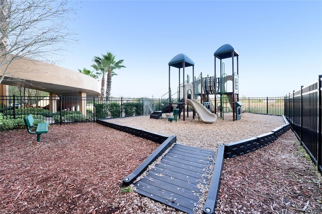 view of jungle gym