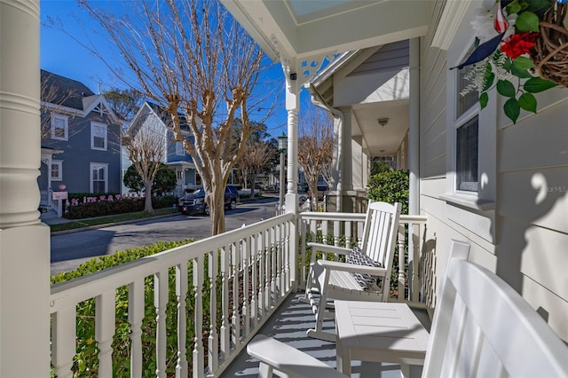 balcony with a porch