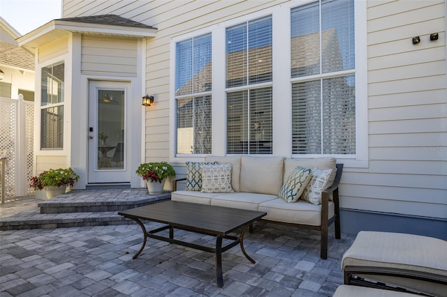 view of patio / terrace with an outdoor hangout area