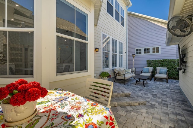 view of patio / terrace featuring outdoor lounge area