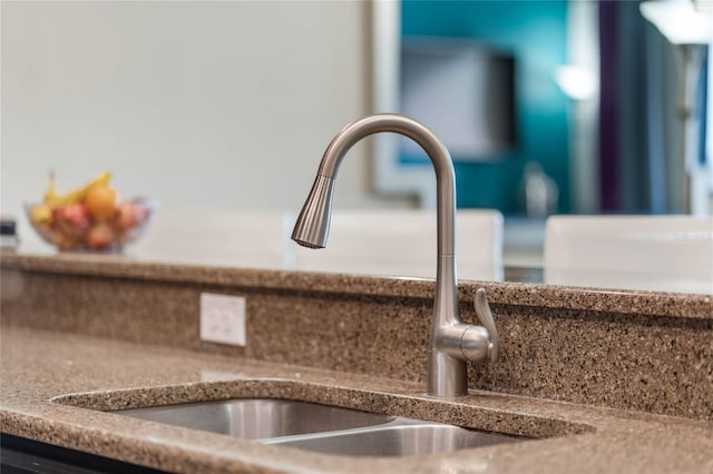 interior details featuring sink