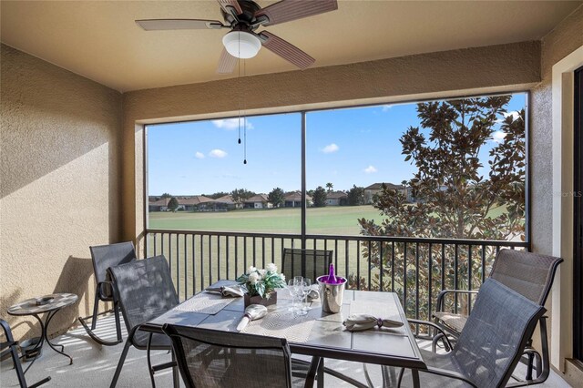 view of sunroom