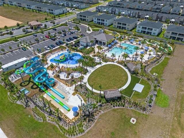 bird's eye view featuring a residential view