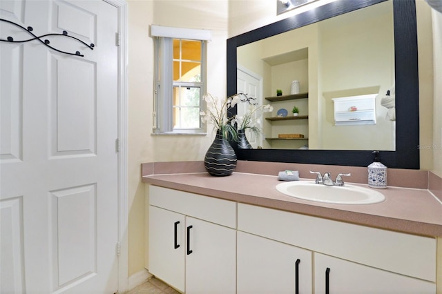 bathroom with vanity