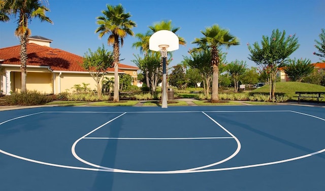 view of sport court