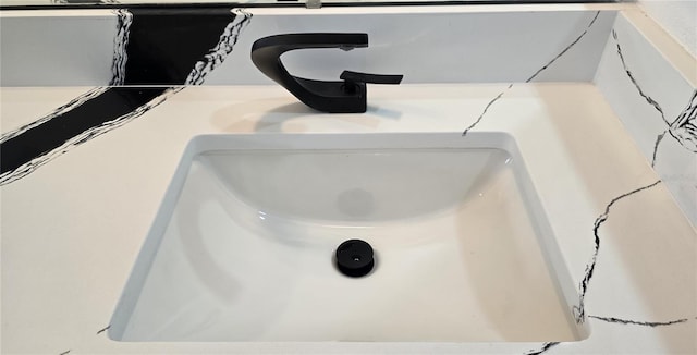 interior details featuring sink