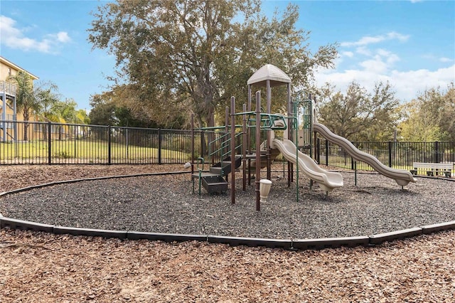 view of jungle gym