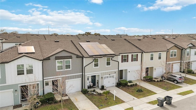 view of property featuring a garage