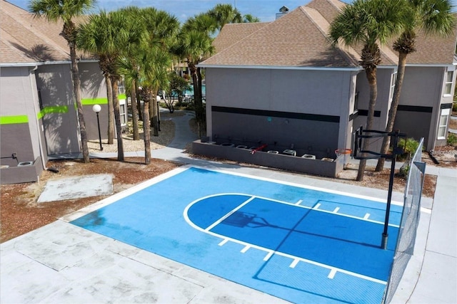 view of basketball court