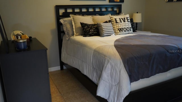 view of tiled bedroom